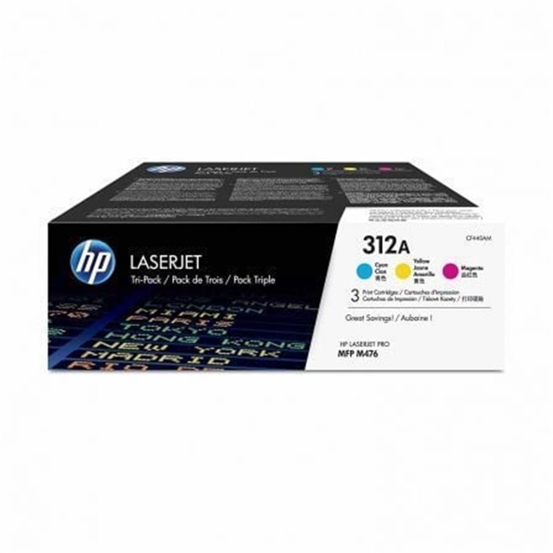 T�ner Original HP n�312A Multipack/ Cian/ Magenta/ Amarillo
