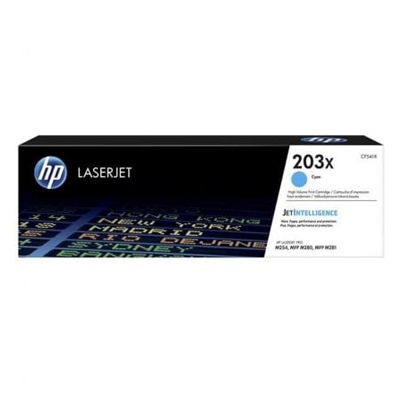 T�ner Original HP n�203X XL Alta Capacidad/ Cian
