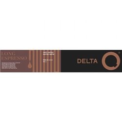 C�psula Delta Delta Q-Long Espresso para cafeteras Delta/ Caja de 10