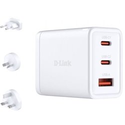 Cargador de Pared GaN D-Link DCP-651/ 2xUSB Tipo-C/ 1xUSB/ 65W