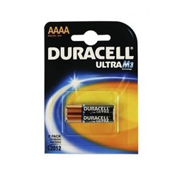 Pack de 2 Pilas AAAA Duracell Ultra MX2500/ 1.5V/ Alcalinas
