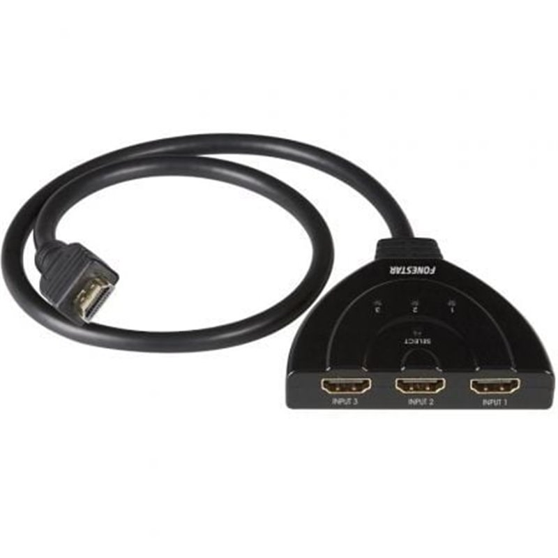 Splitter HDMI 3 en 1 Fonestar FO-373/ 3xHDMI