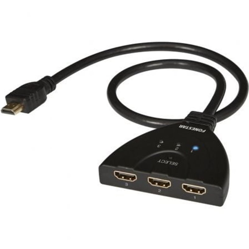 Splitter HDMI 3 en 1 Fonestar FO-513/ 3xHDMI