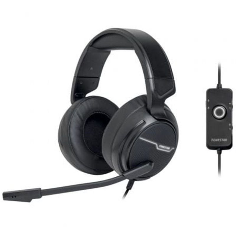 Auriculares Gaming con Micr�fono Fonestar WIN-U/ USB/ Negros
