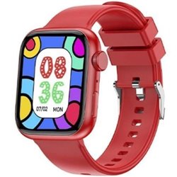 Smartwatch Forever IGo Watch 3 JW-500/ Notificaciones/ Frecuencia Card�aca/ Rojo