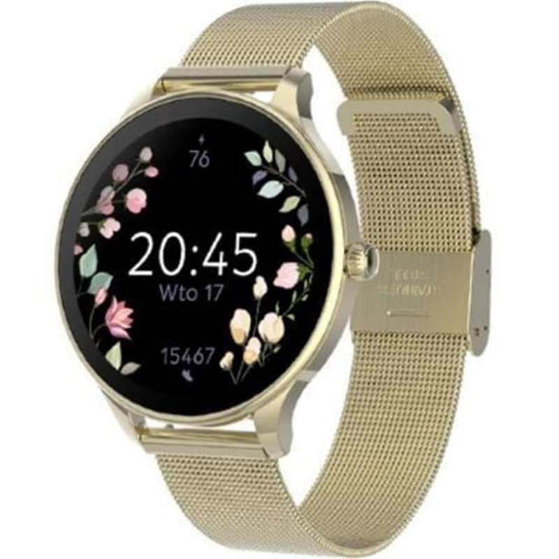 Smartwatch Forever Velora SB-306/ Notificaciones/ Frecuencia Card�aca/ Oro