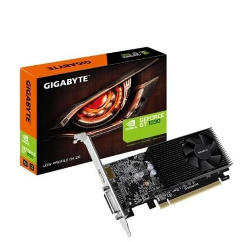 Tarjeta Gr�fica Gigabyte GeForce GT 1030 D4 2G/ 2GB GDDR4/ Compatible con Perfil Bajo