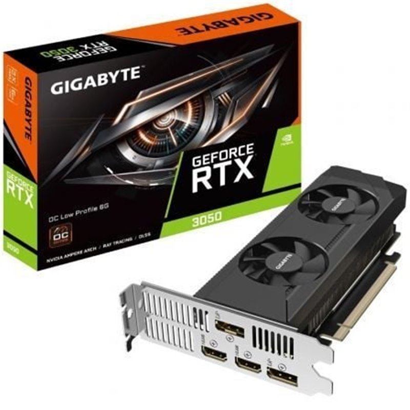 Tarjeta Gr�fica Gigabyte GeForce RTX 3050 OC Perfil Bajo/ 6GB GDDR6