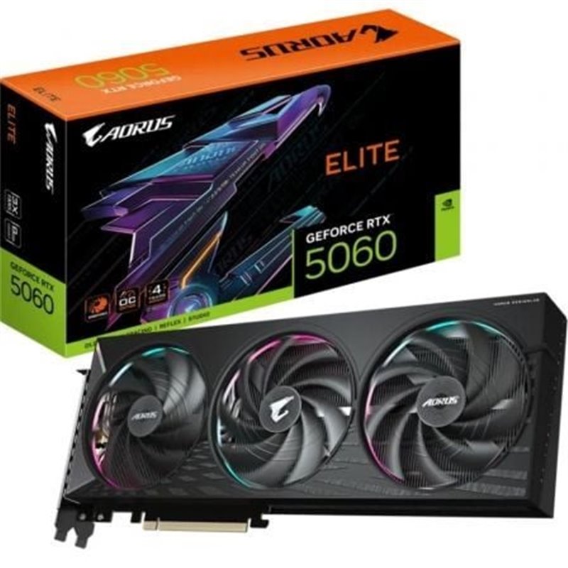 Tarjeta Gr�fica Gigabyte AORUS GeForce RTX 5060 Elite/ 8GB GDDR7