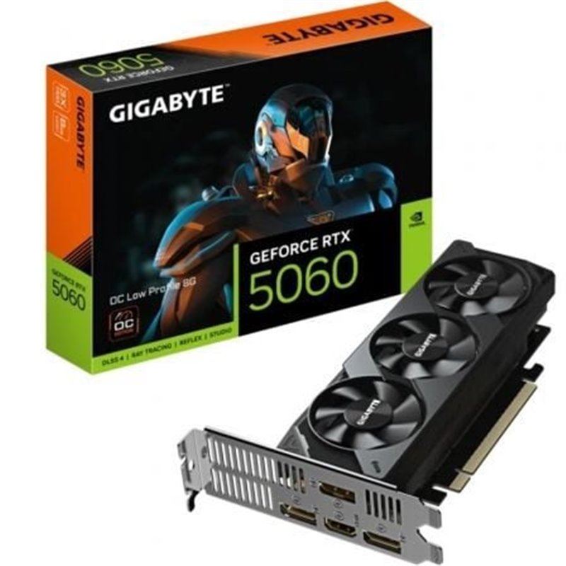 Tarjeta Gr�fica Gigabyte GeForce RTX 5060 OC Low Profile/ 8GB GDDR7