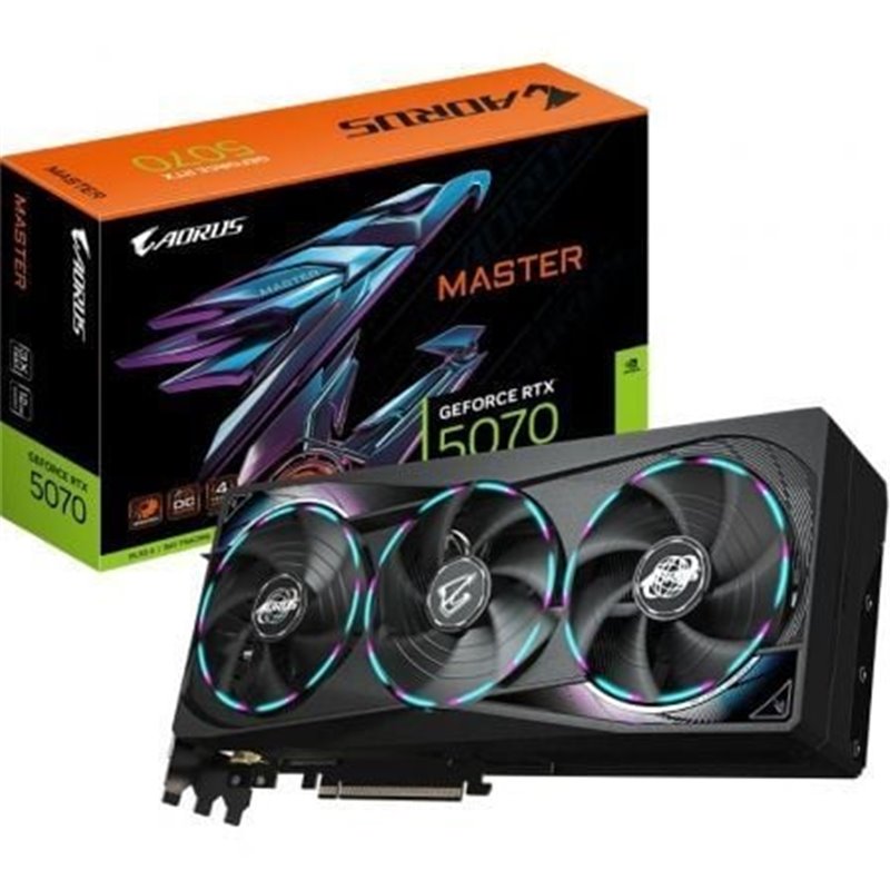 Tarjeta Gr�fica Gigabyte AORUS GeForce RTX 5070 Master/ 12GB GDDR7