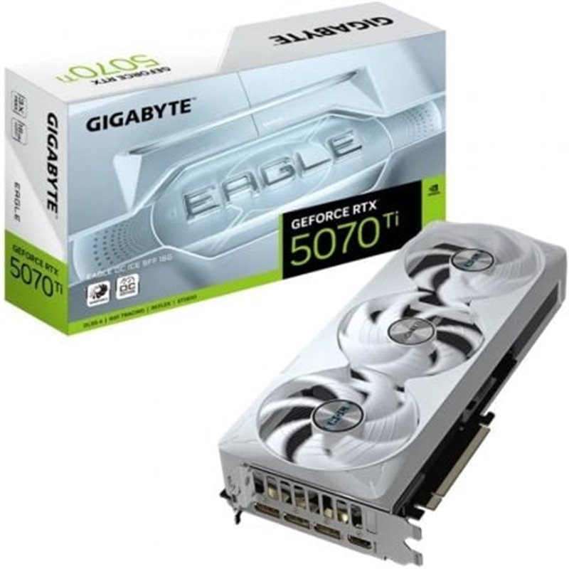 Tarjeta Gr�fica Gigabyte GeForce RTX 5070Ti Eagle OC ICE SFF/ 16GB GDDR7