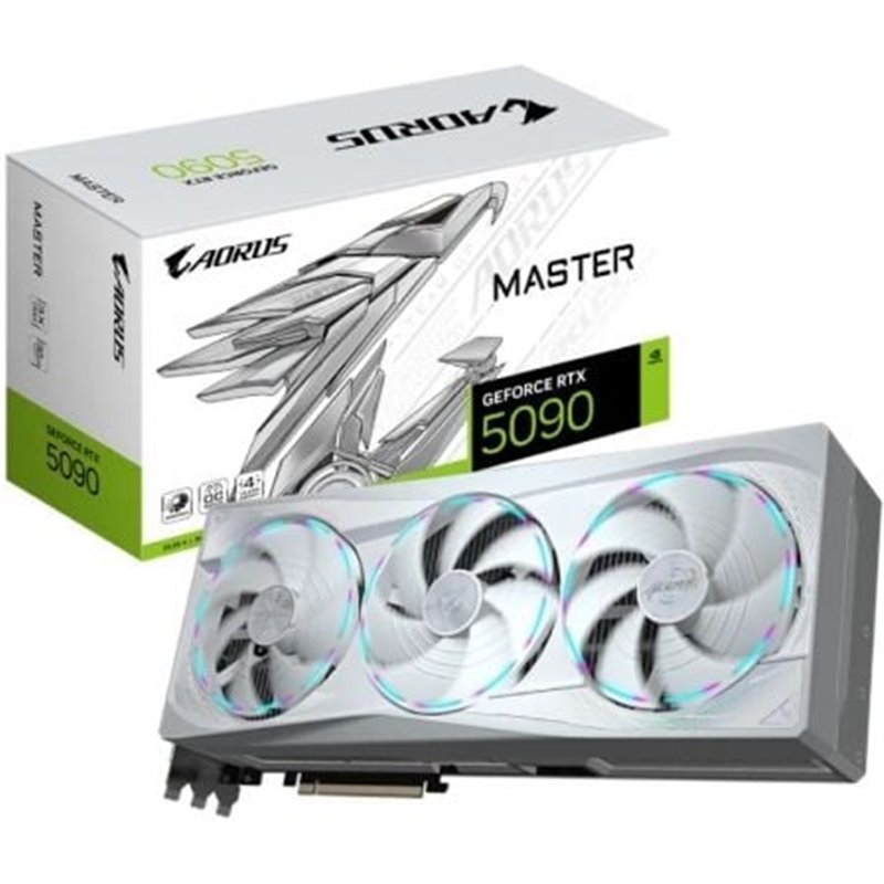 Tarjeta Gr�fica Gigabyte AORUS GeForce RTX 5090 MASTER ICE/ 32GB GDDR7