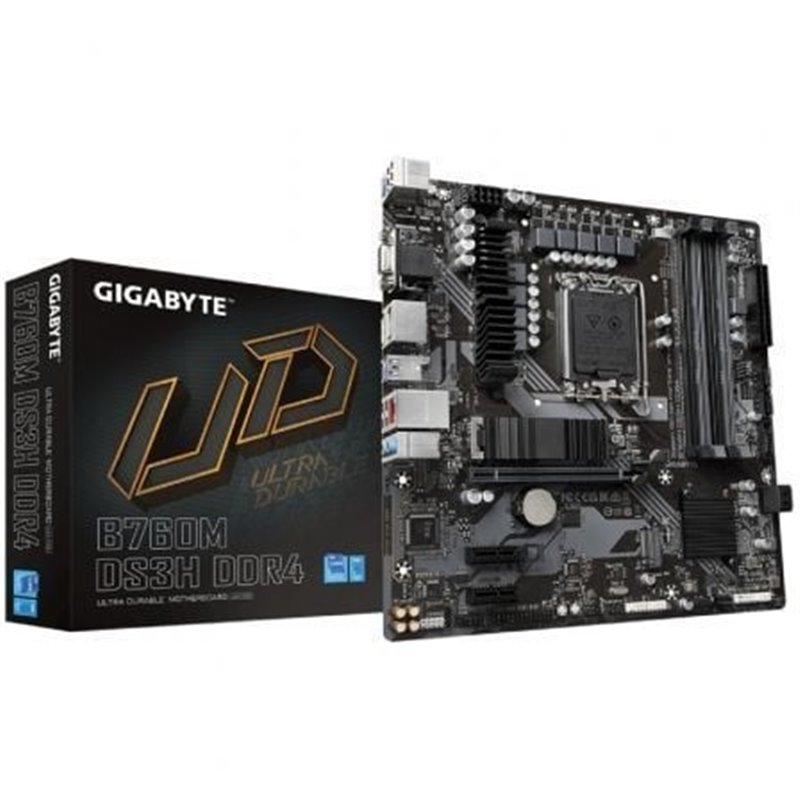 Placa Base Gigabyte B760M DS3H DDR4 Socket 1700/ DDR4/ PCIe 4.0/ Micro ATX