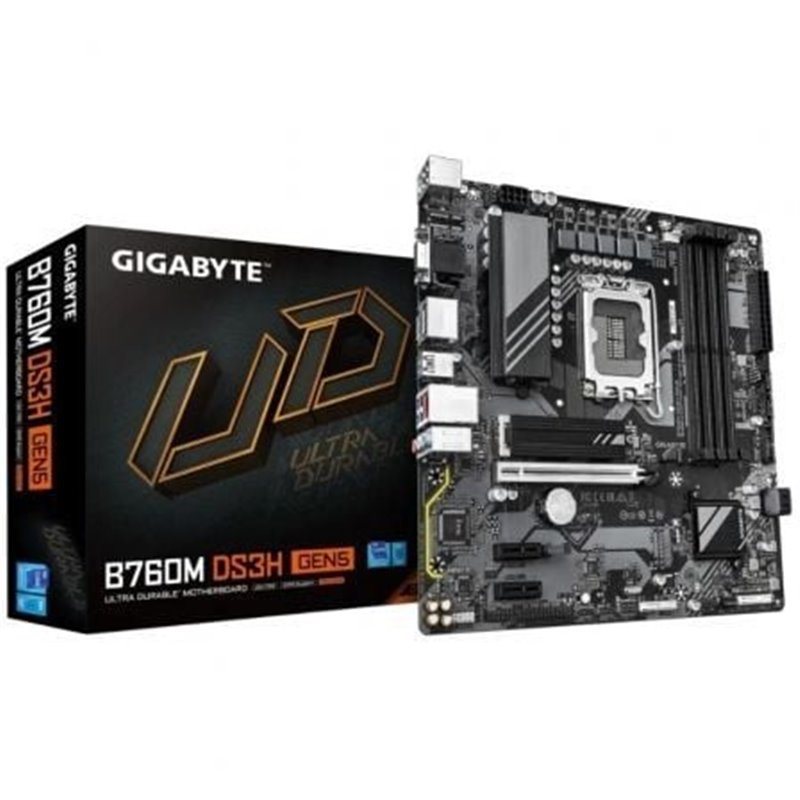 Placa Base Gigabyte B760M DS3H GEN5 Socket 1700/ DDR5/ PCIe 5.0/ Micro ATX