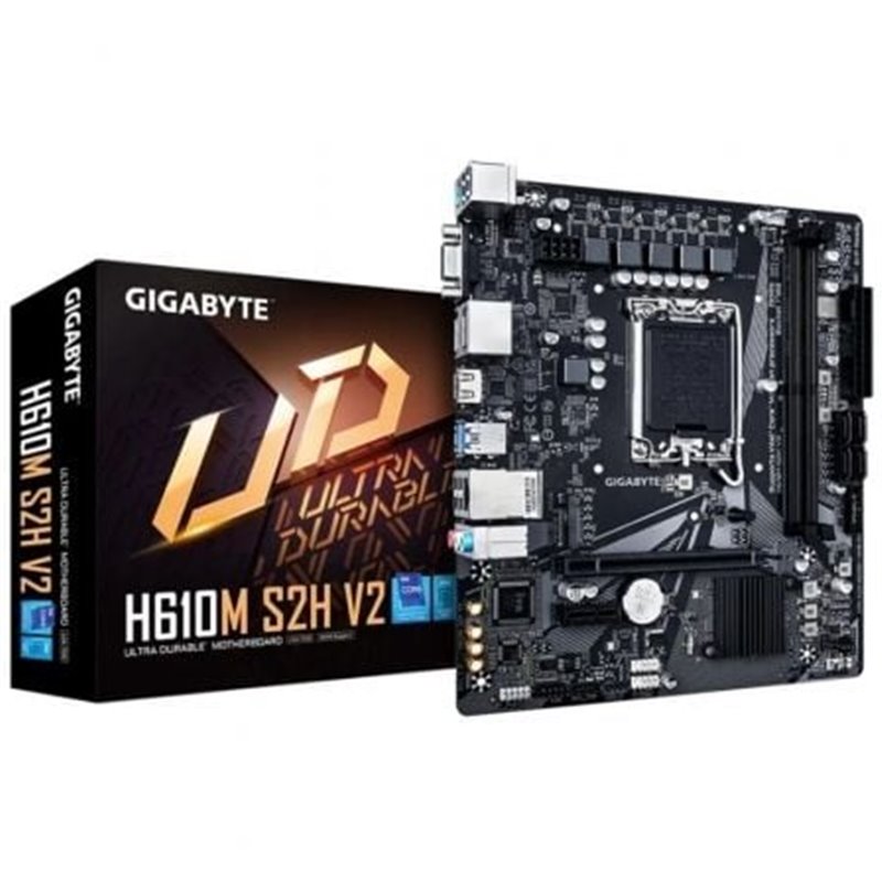 Placa Base Gigabyte H610M S2H V2 Socket 1700/ DDR5/ PCIe 4.0/ Micro ATX