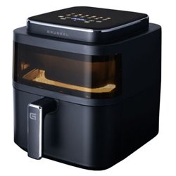 Freidora por Aire Airfryer / Sin Aceite Grunkel Black Light Fryer/ 1400W/ Capacidad 6L