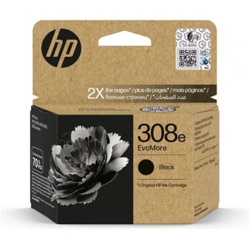 Cartucho de Tinta Original HP n�308e EvoMore/ Negro