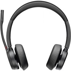 Auriculares Inal�mbricos Poly Voyager 4320 UC + Adaptador BT700 + Base de Carga/ con Micr�fono/ Bluetooth/ Negros