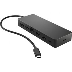 Docking USB Tipo-C HP 50H55UT/ 1xUSB Tipo-C/ 2xUSB/ 1xHDMI 4K/ 1xDisplayPort/ 1xRJ45/ 1xUSB Tipo-C PD/ Negro y Azul