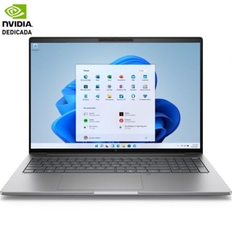 Port�til Workstation HP ZBook 8 G1i Intel Core Ultra 9-285H/ 64GB/ 1TB SSD/ Nvidia RTX 500 Ada/ 16" T�ctil/ Win11 Pro