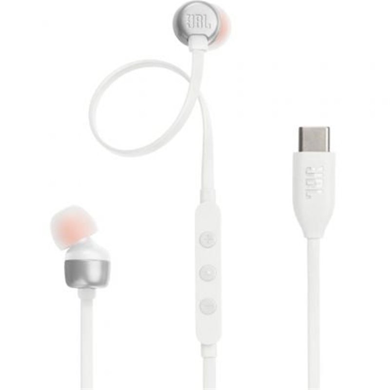Auriculares Intrauditivos JBL Tune 310C/ con Micr�fono/ Blancos