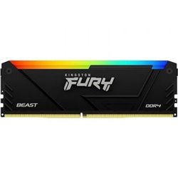 Memoria RAM Kingston FURY Beast RGB 8GB/ DDR4/ 3600MHz/ 1.35V/ CL17/ DIMM