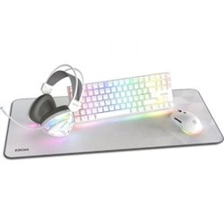 Pack Gaming Krom Klass/ Teclado RGB + Rat�n �ptico RGB + Alfombrilla + Auriculares RGB