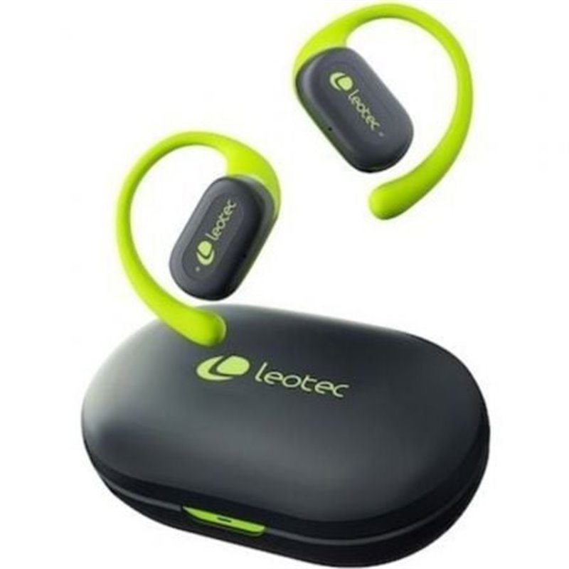 Auriculares Deportivos Bluetooth Leotec Open Air Zenith Sport con estuche de carga/ Autonom�a 6.5h/ Lima