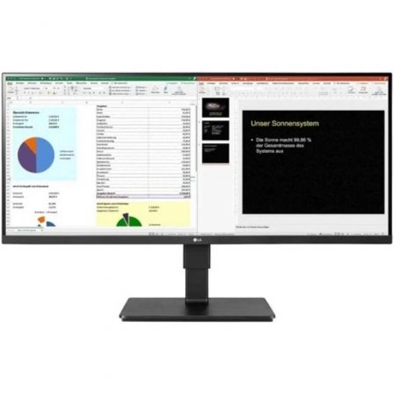 Monitor Profesional Ultrapanor�mico LG 34BR65F-B 34"/ WFHD/ Multimedia/ Regulable en Altura/ Negro