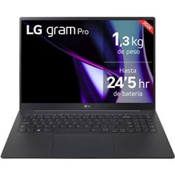 Port�til LG Gram Pro 16ZD90SP-A.AX78B Intel Core Ultra 7-155H/ 32GB/ 1TB SSD/ GeForce RTX 3050/ 16"/ Sin Sistema Operativo