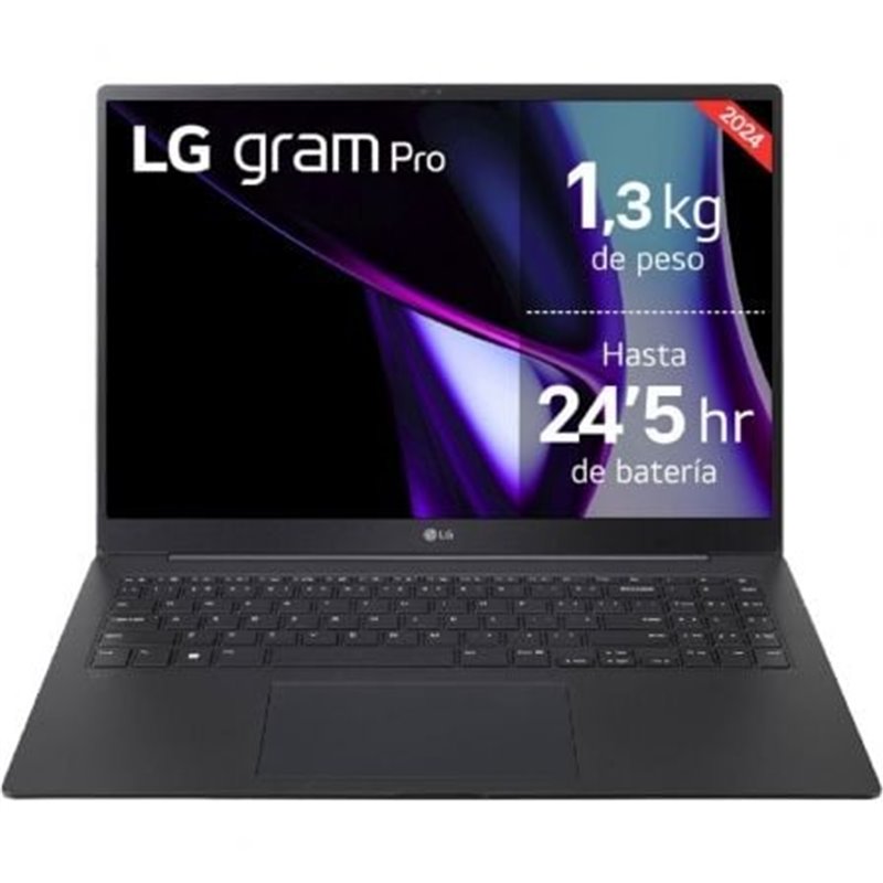 Port�til LG Gram Pro 16ZD90SP-A.AX78B Intel Core Ultra 7-155H/ 32GB/ 1TB SSD/ GeForce RTX 3050/ 16"/ Sin Sistema Operativo
