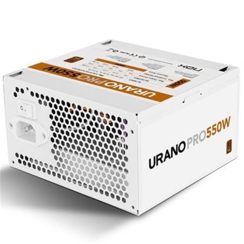 Fuente de Alimentaci�n Nox Hummer Urano Pro White/ 550W/ Ventilador 12cm/ 80 Plus Bronze