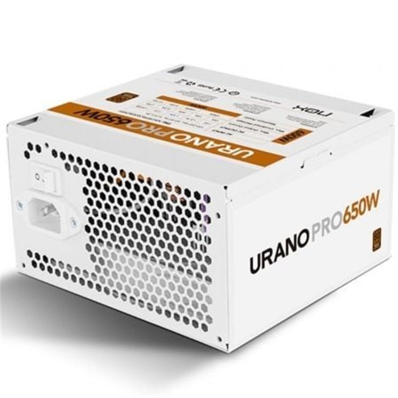 Fuente de Alimentaci�n Nox Hummer Urano Pro White/ 650W/ Ventilador 12cm/ 80 Plus Bronze
