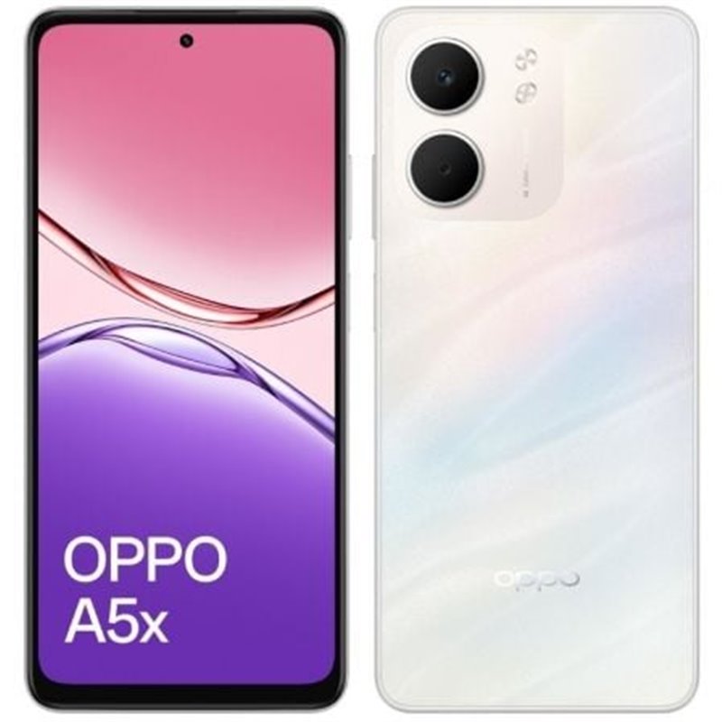 Smartphone Oppo A5x 4GB/ 128GB/ 6.67"/ Blanco