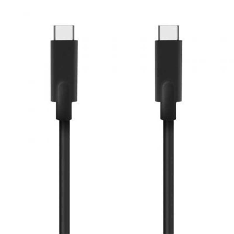 Cable USB 3.2 Tipo-C Aisens A107-0706 5GBPS 3A 60W/ USB Tipo-C Macho - USB Tipo-C Macho/ Hasta 60W/ 5Gbps/ 4m/ Negro