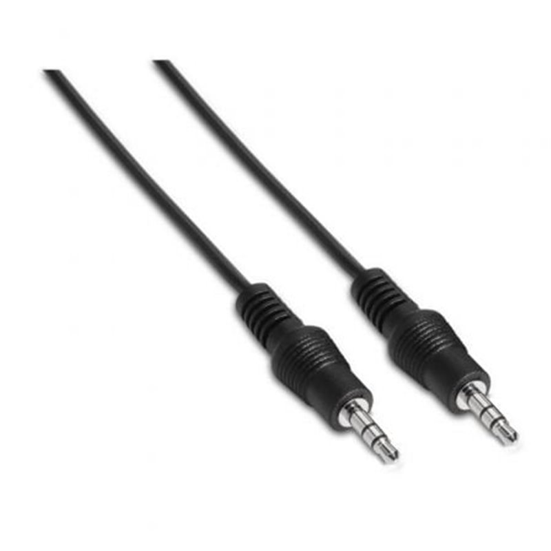 Cable Est�reo Aisens A128-0142/ Jack 3.5 Macho - Jack 3.5 Macho/ Hasta 0.1W/ 1.5m/ Negro