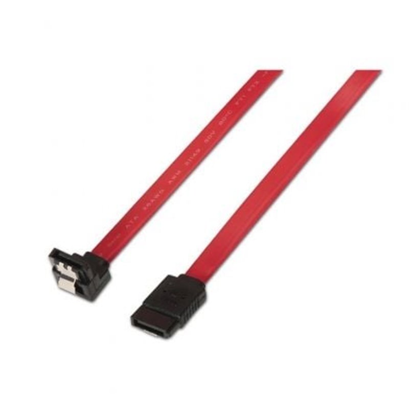 Cable SATA Aisens A130-0156/ SATA Hembra - SATA Hembra/ Hasta 0.1W/ 768Mbps/ 50cm/ Rojo