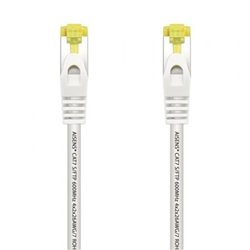 Cable de Red RJ45 SFTP Aisens A146-0490 Cat.7/ 1m/ Blanco