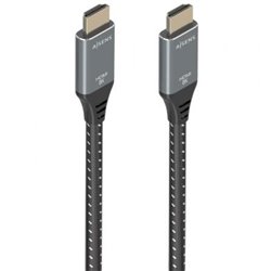 Cable HDMI 2.1 8K Aisens A150-0878/ HDMI Macho - HDMI Macho/ 10m/ Gris y Negro
