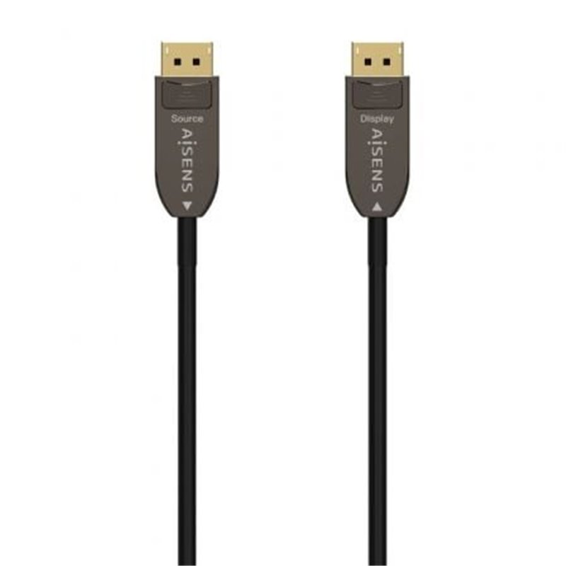 Cable DisplayPort 1.4 AOC 8K Aisens A155-0607/ DisplayPort Macho - DisplayPort Macho/ 15m/ Negro