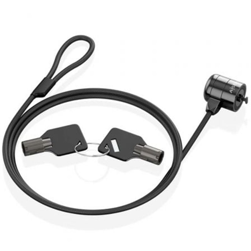 Cable de Seguridad para Port�tiles Aisens ASLK-D40K04-BK/ 1.5m