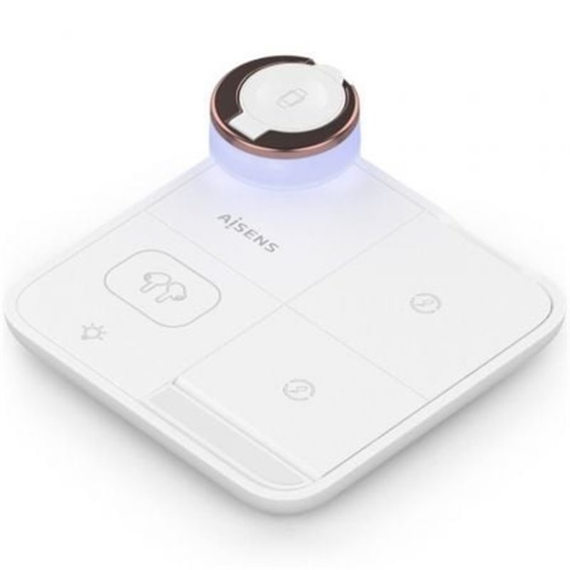 Base de carga Inal�mbrica Aisens ASCH-15W4WC061-W/ 15W/ Blanco