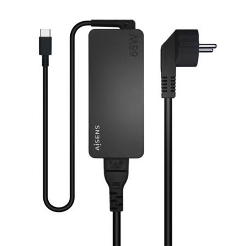 Cargador de Port�til Aisens ASCH-1PD65D-BK/ 1xUSB Tipo-C/ 65W