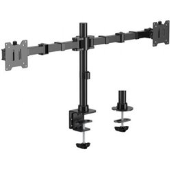 Soporte de Mesa para 2 Monitores Aisens DT35TSR-359/ Giratorio/ Inclinable/  hasta 20kg