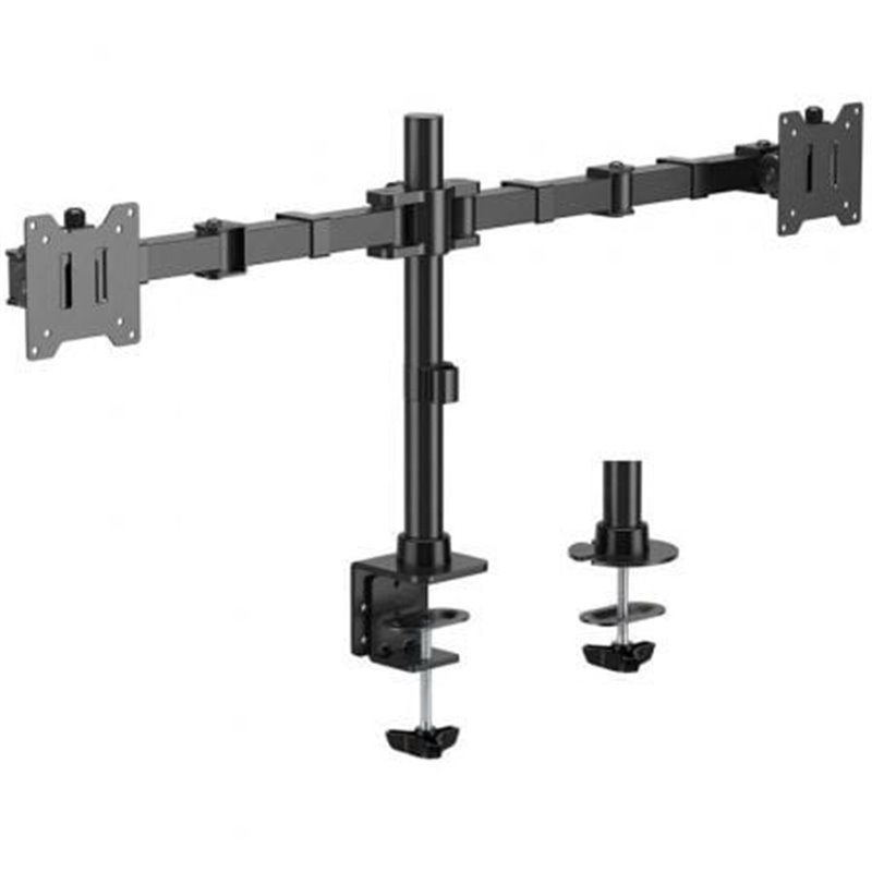 Soporte de Mesa para 2 Monitores Aisens DT35TSR-359/ Giratorio/ Inclinable/  hasta 20kg