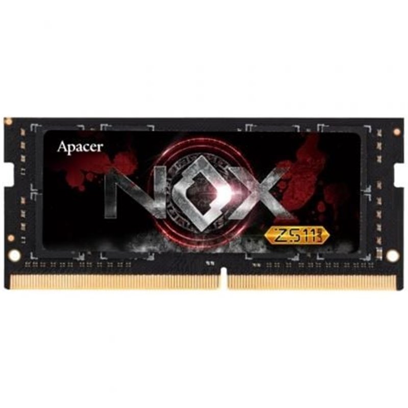 Memoria RAM Apacer NOX 16GB/ DDR4/ 3200MHz/ 1.2V/ CL20/ SODIMM