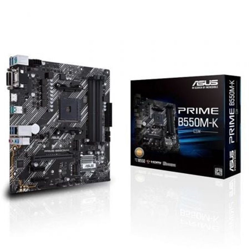 Placa Base Asus Prime B550M-K Socket AM4/ DDR4/ PCIe 4.0/ Micro ATX
