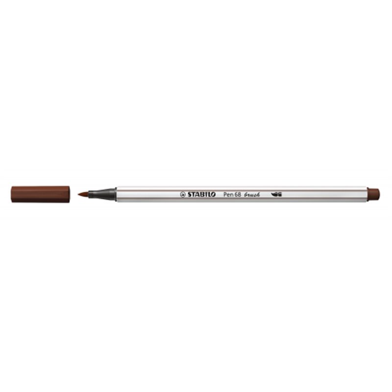 ROTULADOR PUNTA FIBRA PINCEL PEN 68 BRUSH MARRON STABILO 568/45