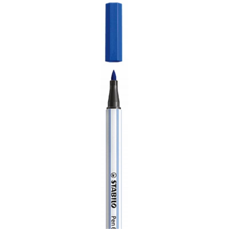 ROTULADOR PUNTA FIBRA PINCEL PEN 68 BRUSH AZUL STABILO 568/32
